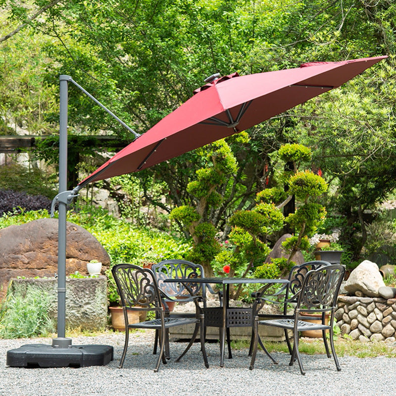 带灯珠小罗马圆伞Small Roman-style round umbrella with LED lights
