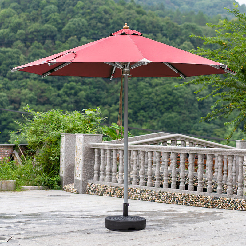 3.0米拉绳铝木伞3.0-metre pull-cord aluminium and wood umbrella