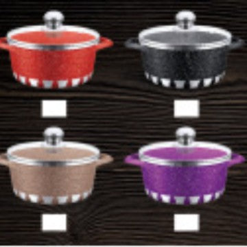 火星款麦饭石不粘锅十件套汤锅家用不沾锅组合锅具套装乔迁礼物Mars-style Maifan Stone Non-Stick 10-Piece Soup Pot Set – Household Non-Stick Cookware Set – Housewarming Gift