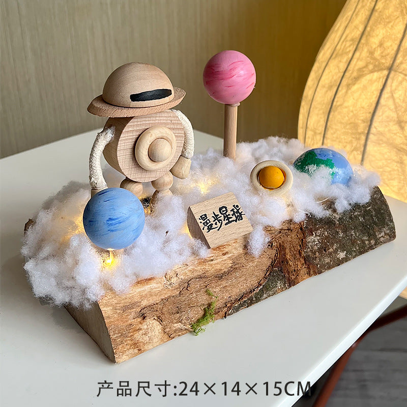新款木制趣味树屋DIY儿童创意手工盒益智拼搭积木玩具 提升想象力New Wooden Fun Treehouse DIY Children’s Creative Craft Kit – Educational Building Blocks to Boost Imagination