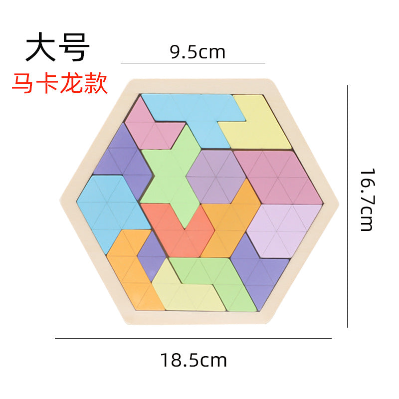 木质百变蜂窝拼图男女孩彩色拼版幼儿园早教宝宝儿童益智玩具批发Wooden Versatile Honeycomb Puzzle – Colourful Sets for Boys and Girls – Wholesale Educational Toys for Nursery, Early Learning and Toddlers