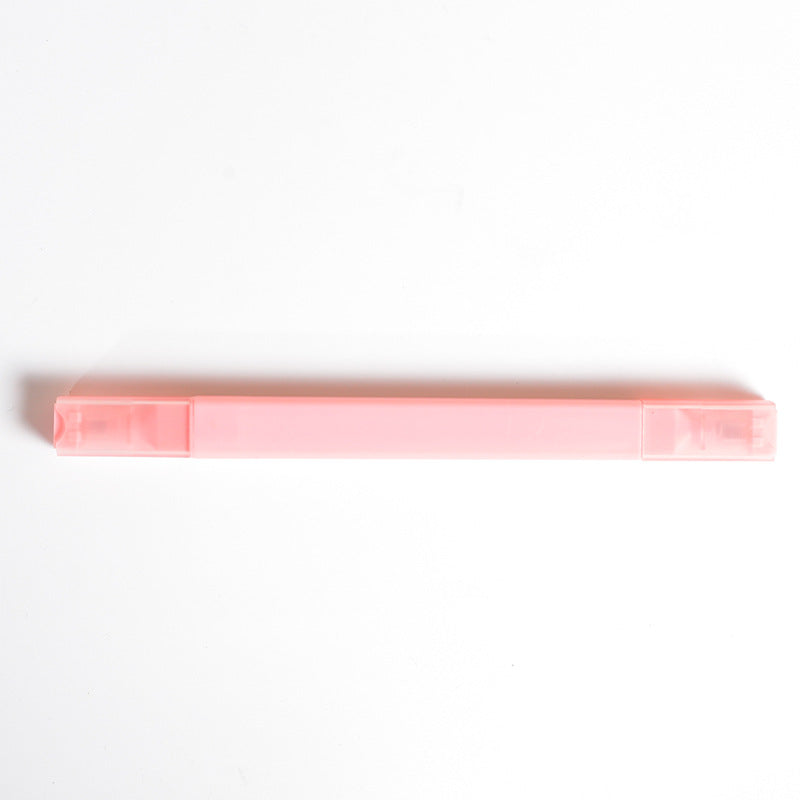 彩色荧光笔套装 双头四方彩色香味标记笔学生划重点DIY手账记号笔Coloured Highlighter Set: Double-ended, Square-tipped, Coloured, Scented Markers – Ideal for Students to Highlight Key Points and for DIY Bullet Journaling
