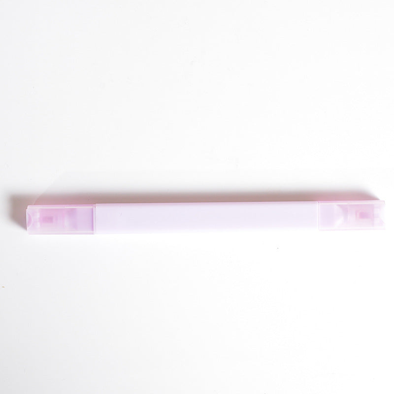 彩色荧光笔套装 双头四方彩色香味标记笔学生划重点DIY手账记号笔Coloured Highlighter Set: Double-ended, Square-tipped, Coloured, Scented Markers – Ideal for Students to Highlight Key Points and for DIY Bullet Journaling