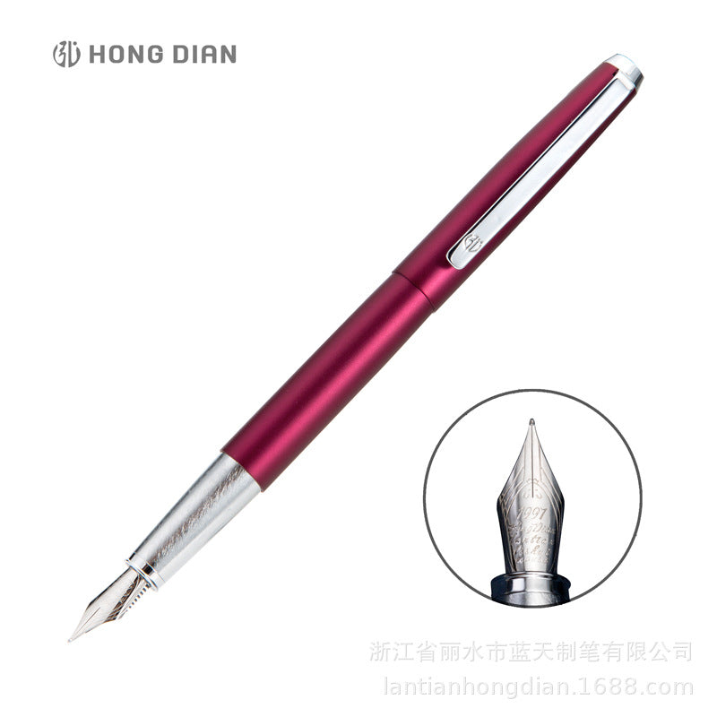 工厂批发弘典钢笔翘尖美工礼盒复古练字弯头学生书法鼠年定制525Factory Wholesale: Hongdian Fountain Pens – Upturned Nib, Artistic Gift Box, Vintage Calligraphy, Curved Nib, Student Calligraphy, Year of the Rat Customised 525
