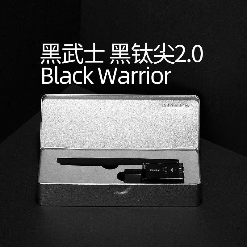 工厂批发弘典钢笔套装练字学生商务礼盒黑钛黑武士定制刻字517D女Factory Wholesale: Hongdian Fountain Pen Set – Calligraphy Practice, Student & Business Gift Box, Black Titanium ‘Black Knight’ Custom Engraving, Model 517D, for Women