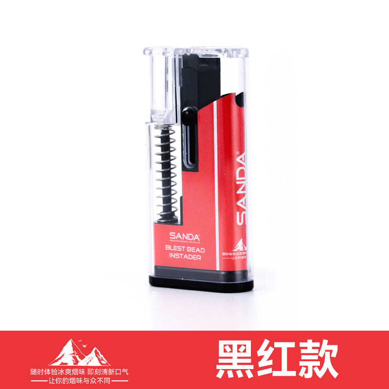 爆珠匣爆珠推珠器爆珠烟安装填盒陈皮 薄荷烟爆香珠珠机Bead box, bead pusher, cigarette bead inserter, installation and filling of boxes with dried tangerine peel and mint-flavoured cigarettes, bead-filling machine
