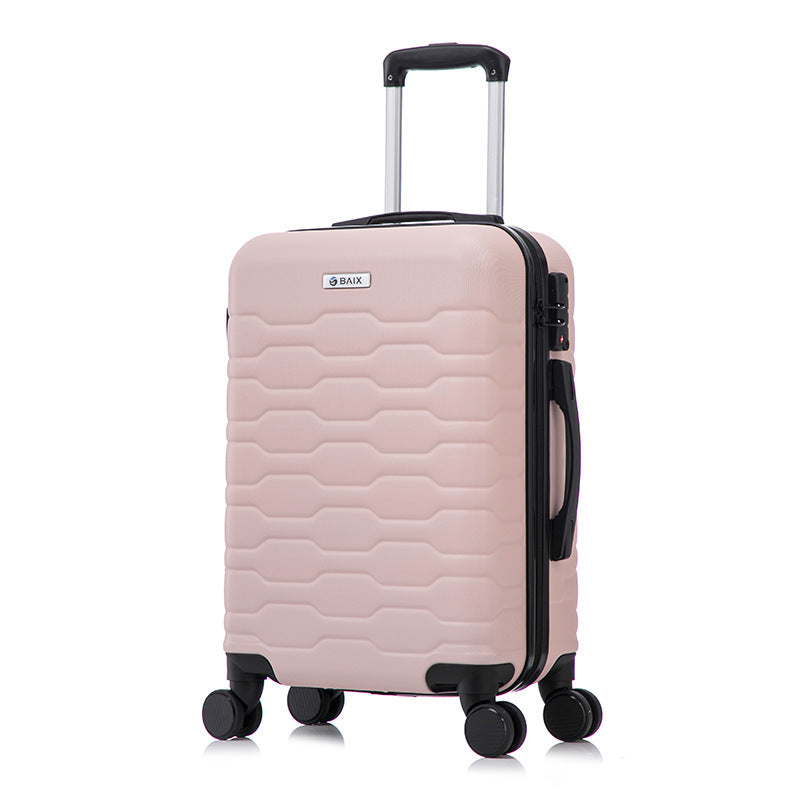 外贸出口行李箱磨砂ABS密码登机箱子PC拉杆箱万向轮旅行箱轻便Foreign trade export luggage: matt ABS combination lock cabin suitcases, PC trolley suitcases, multi-directional wheel travel suitcases, lightweight