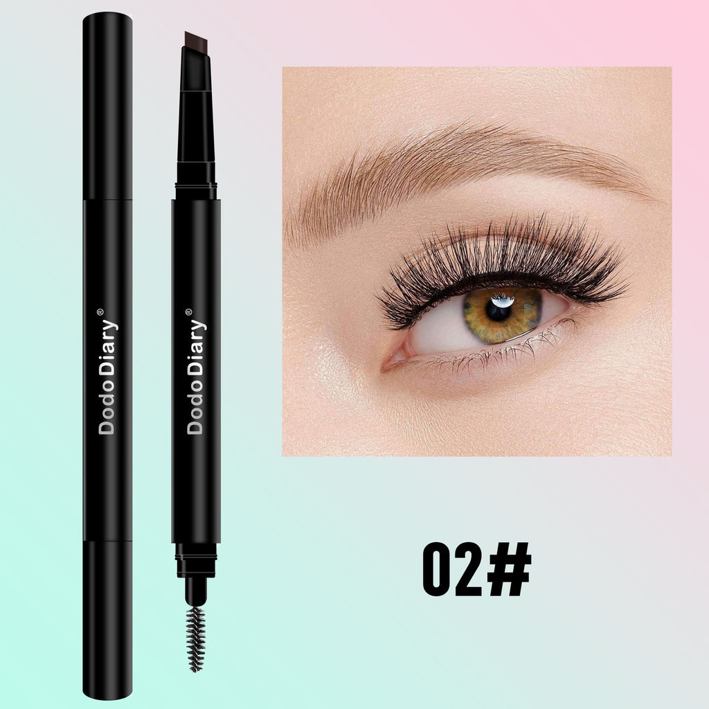 爆品自动旋转双头三角眉笔4色盒装防水防汗批发Best-selling Automatic Rotating Double-Ended Triangular Eyebrow Pencil, 4-Colour Set, Waterproof and Sweat-Resistant – Wholesale