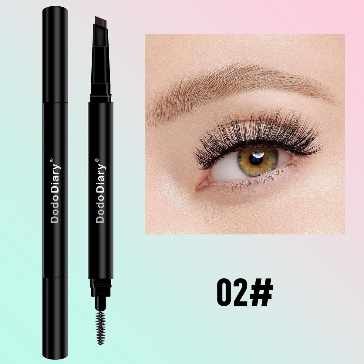 爆品自动旋转双头三角眉笔4色盒装防水防汗批发Best-selling Automatic Rotating Double-Ended Triangular Eyebrow Pencil, 4-Colour Set, Waterproof and Sweat-Resistant – Wholesale