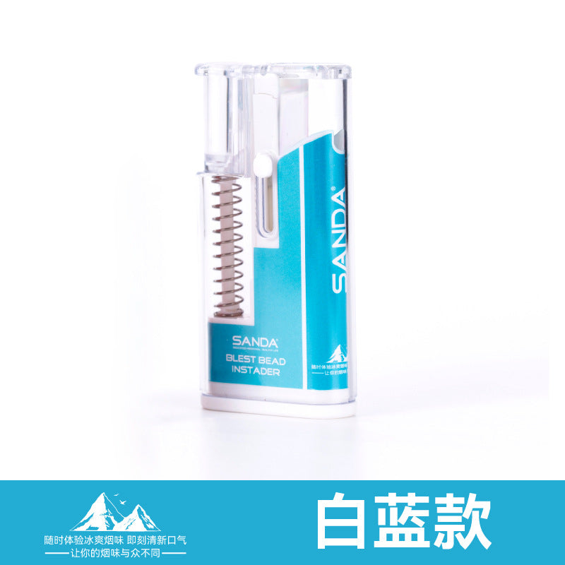 爆珠匣爆珠推珠器爆珠烟安装填盒陈皮 薄荷烟爆香珠珠机Bead box, bead pusher, cigarette bead inserter, installation and filling of boxes with dried tangerine peel and mint-flavoured cigarettes, bead-filling machine