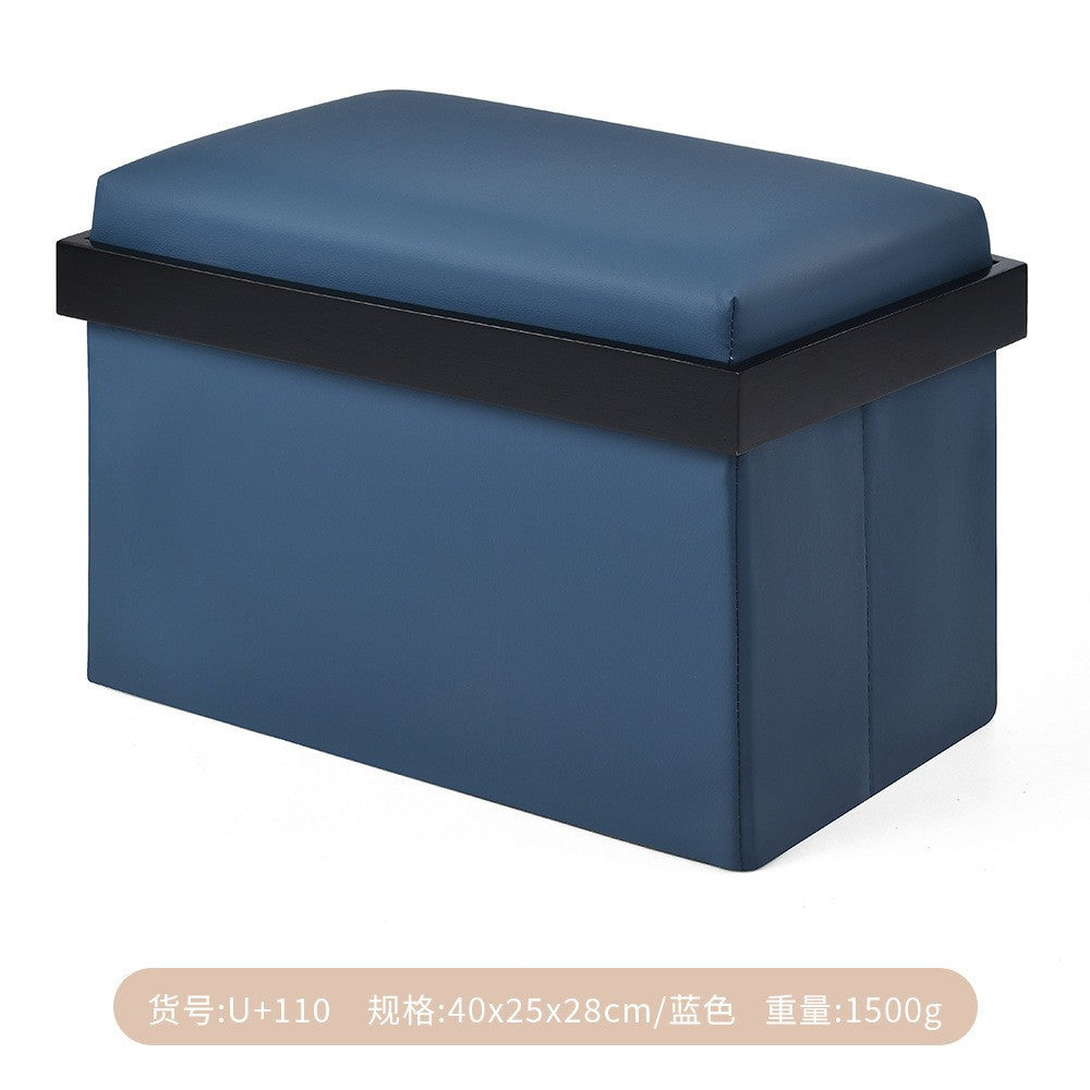 日式储物收纳凳客厅茶几凳家用可折叠多功能收纳神器一物多用收纳Japanese-style storage stool, living room coffee table stool, foldable multi-purpose storage solution for the home – a versatile storage essential