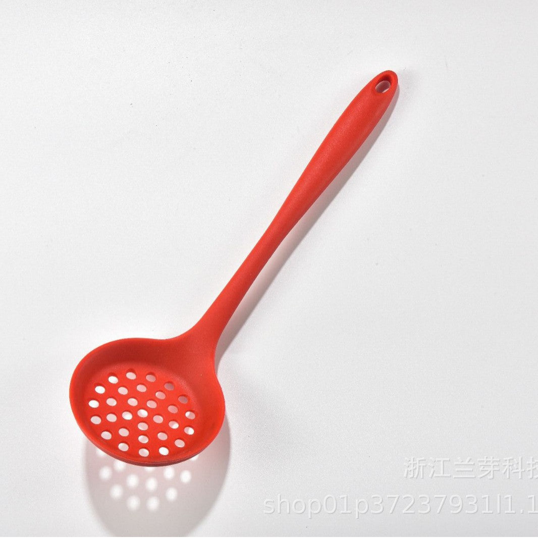 家用厨房硅胶铲不粘锅专用炒菜铲子耐高温食品级锅铲汤勺煎铲套装Home Kitchen Silicone Spatula Set: Non-stick Pan Stir-fry Spatula, Heat-Resistant, Food-Grade Spatula, Soup Ladle and Frying Spatula Set