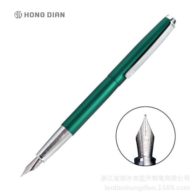 工厂批发弘典钢笔翘尖美工礼盒复古练字弯头学生书法鼠年定制525Factory Wholesale: Hongdian Fountain Pens – Upturned Nib, Artistic Gift Box, Vintage Calligraphy, Curved Nib, Student Calligraphy, Year of the Rat Customised 525