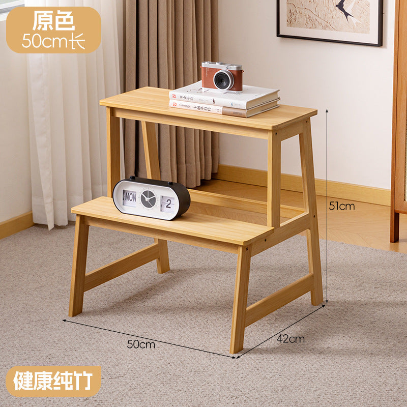 楠竹人字梯可折叠家用梯凳便携多功能折叠梯小型加厚梯子凳子批发Nan Zhu A-frame Ladder – Foldable Household Ladder and Step Stool, Portable Multifunctional Folding Ladder, Small Reinforced Ladder and Step Stool – Wholesale