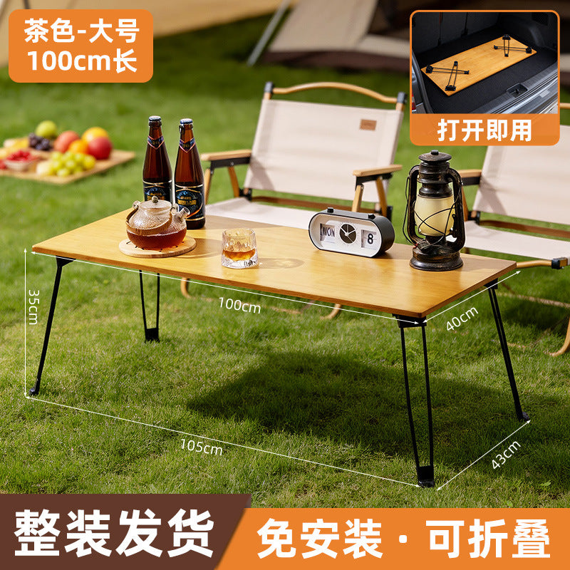 露营折叠桌可折叠户外便携桌子野餐小桌子摆摊家用简约多功能Camping Folding Table – Foldable Outdoor Portable Table, Picnic Table, Market Stall Table, Home Use, Minimalist and Multifunctional