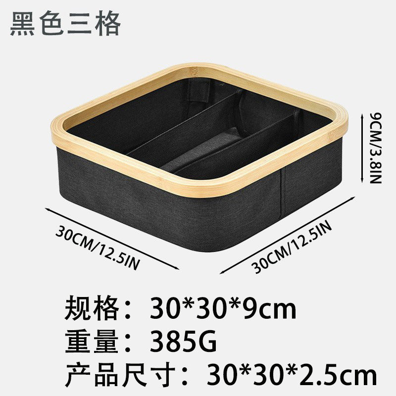 内衣内裤袜子三合一收纳盒 家用抽屉分格文胸内衣裤整理箱收纳筐3-in-1 Storage Box for Underwear, Briefs and Socks – Home Use Drawer Organiser for Bras, Underwear and Briefs