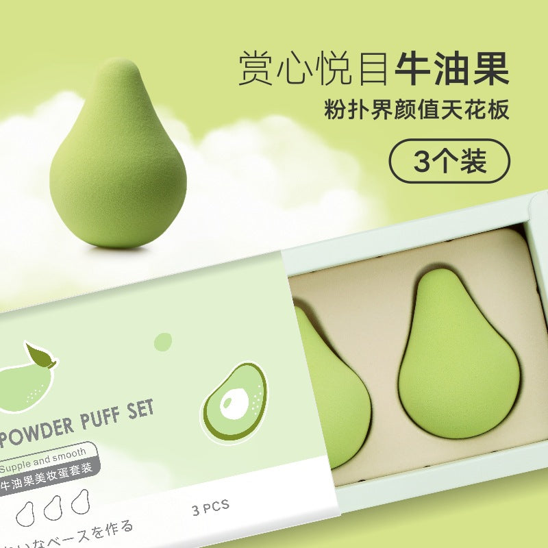 高品质超软Q弹化妆蛋 柔软高弹气垫粉扑水果造型彩妆蛋High-quality, ultra-soft and bouncy make-up sponge – soft, highly elastic cushion sponge in a fruit design