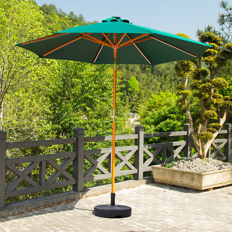 2.7米灯条榉木摇头中柱伞2.7-metre beechwood centre-pole umbrella with moving head and light strip