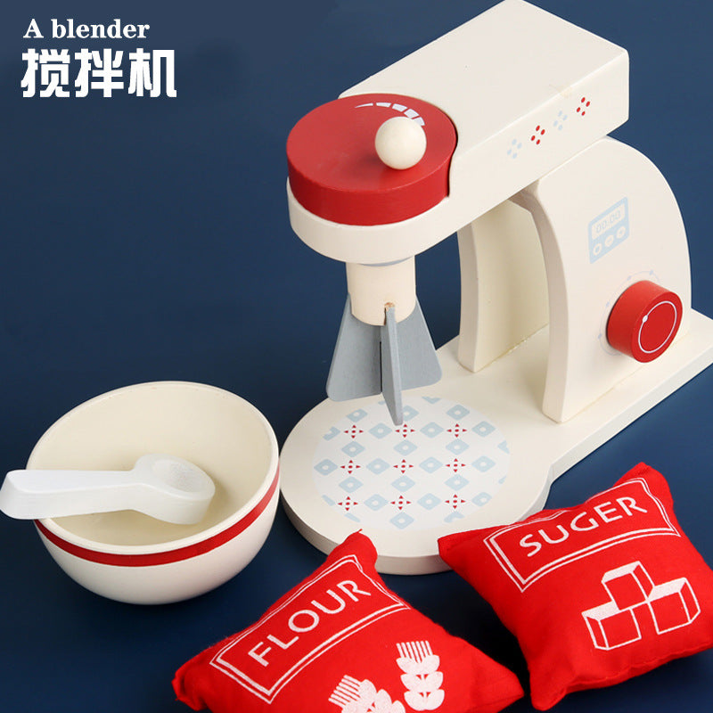 儿童趣味木质仿真厨房女孩甜点下午茶餐具套装益智亲子过家家玩具Fun Wooden Play Kitchen for Children: Girls’ Dessert and Afternoon Tea Tableware Set – Educational Parent-Child Pretend Play Toy