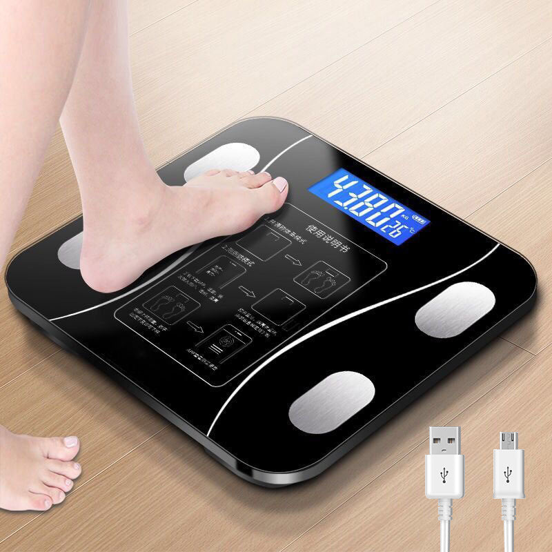 体重秤智能体脂秤家用电子秤人体称重计充电款高精准定制一个起批Smart Body Fat Scale, Home Use Electronic Scale, Personal Weighing Scale, Rechargeable, High Precision, Customisable, Minimum Order Quantity: 1, Wholesale Available