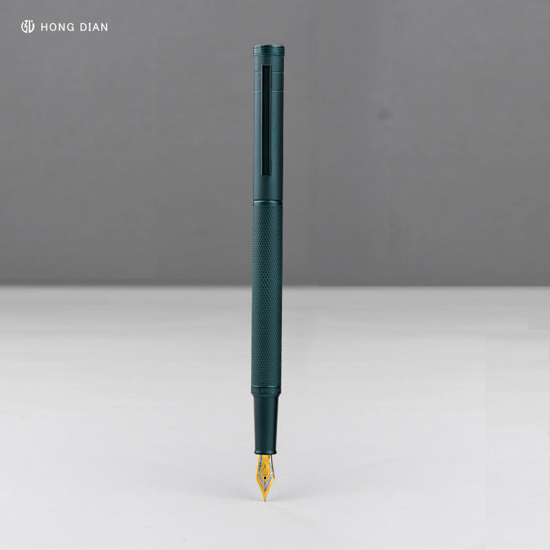 弘典钢笔星河系列1851希望蓝男女式学办公弯头用书写美工书法Hongdian Fountain Pen ‘Milky Way’ Series 1851 Hope Blue – Unisex Model for School, Office, Curved Nib, Writing, Art and Calligraphy