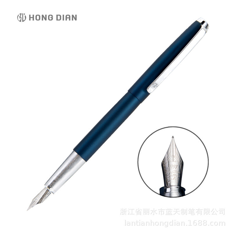 工厂批发弘典钢笔翘尖美工礼盒复古练字弯头学生书法鼠年定制525Factory Wholesale: Hongdian Fountain Pens – Upturned Nib, Artistic Gift Box, Vintage Calligraphy, Curved Nib, Student Calligraphy, Year of the Rat Customised 525