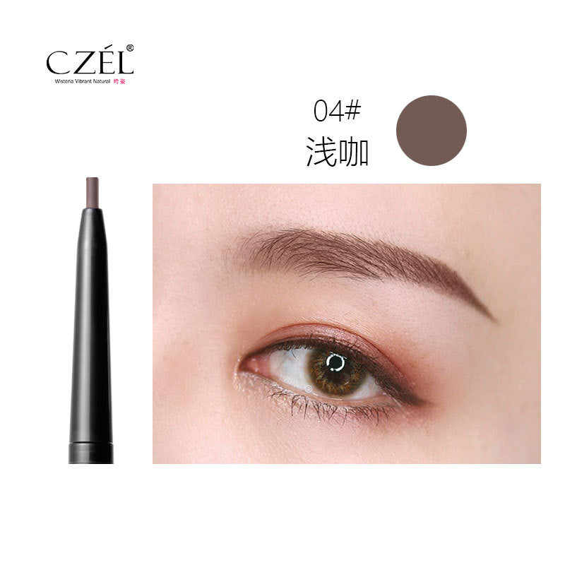 极细网红眉笔自动旋转双防水初学者学生灵动双头超细支Ultra-fine Trendy Eyebrow Pencil: Automatic Rotating, Double-Ended, Waterproof, Ideal for Beginners and Students, Versatile Double-Ended, Ultra-Fine Tip