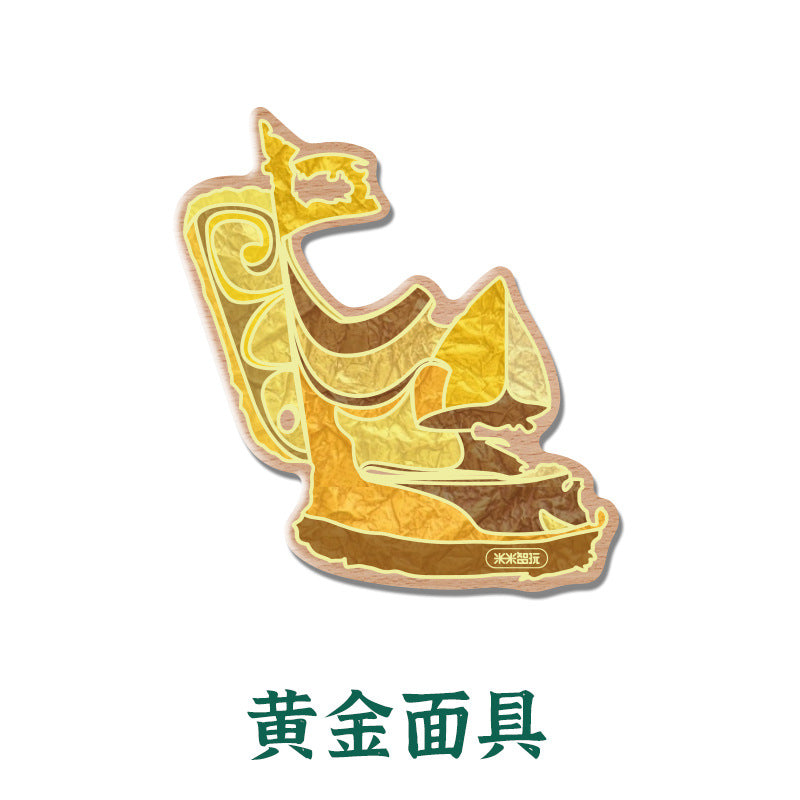古蜀神秘风！三星堆冰箱贴，把文物 “请” 回家，贴出艺术氛围感The mystique of ancient Shu! Sanxingdui fridge magnets – ‘invite’ cultural artefacts into your home and create an artistic atmosphere.