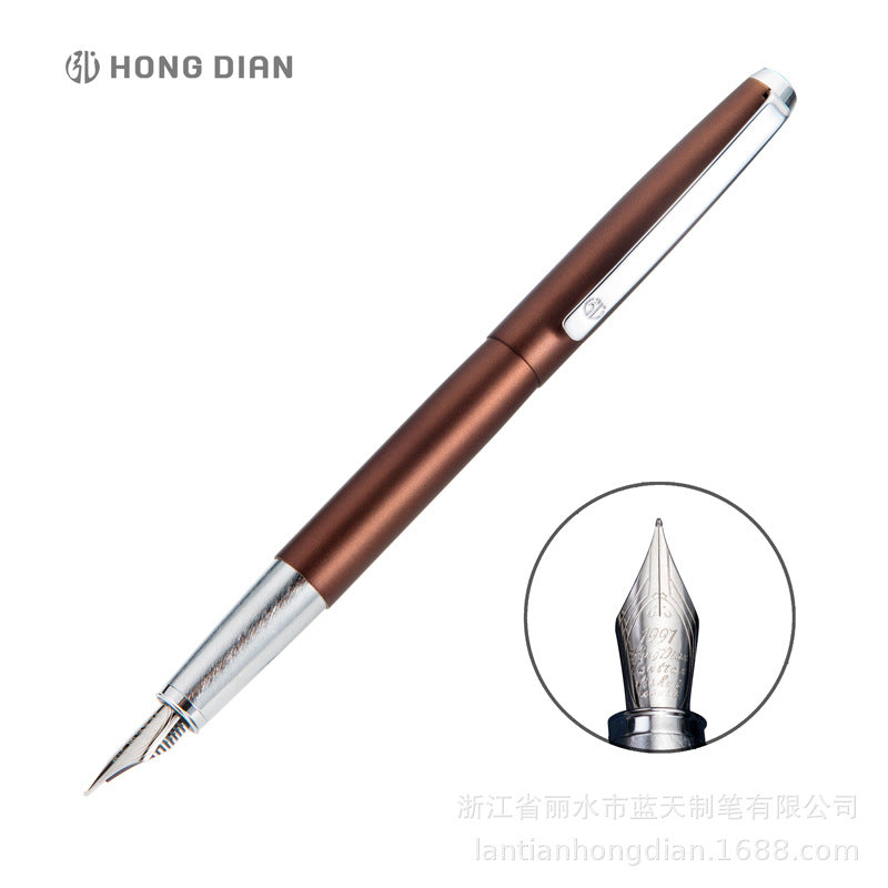 工厂批发弘典钢笔翘尖美工礼盒复古练字弯头学生书法鼠年定制525Factory Wholesale: Hongdian Fountain Pens – Upturned Nib, Artistic Gift Box, Vintage Calligraphy, Curved Nib, Student Calligraphy, Year of the Rat Customised 525