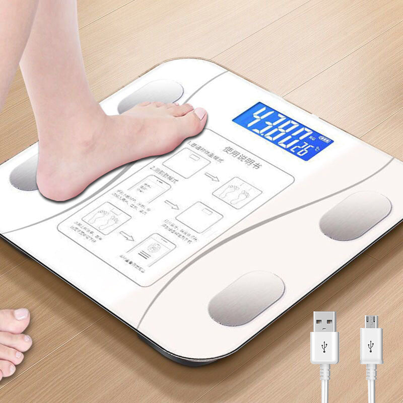 体重秤智能体脂秤家用电子秤人体称重计充电款高精准定制一个起批Smart Body Fat Scale, Home Use Electronic Scale, Personal Weighing Scale, Rechargeable, High Precision, Customisable, Minimum Order Quantity: 1, Wholesale Available
