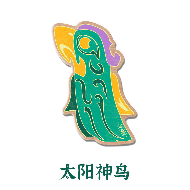 古蜀神秘风！三星堆冰箱贴，把文物 “请” 回家，贴出艺术氛围感The mystique of ancient Shu! Sanxingdui fridge magnets – ‘invite’ cultural artefacts into your home and create an artistic atmosphere.