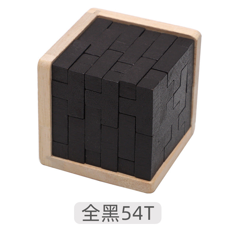 魔斗54T玩具54L古典积木孔明锁鲁班锁办公室减压趣味成人益智玩具Magic Battle 54T Toy 54L Classic Building Blocks: Kongming Puzzle, Lu Ban Puzzle – Fun and Stress-Relieving Adult Brain Teaser for the Office