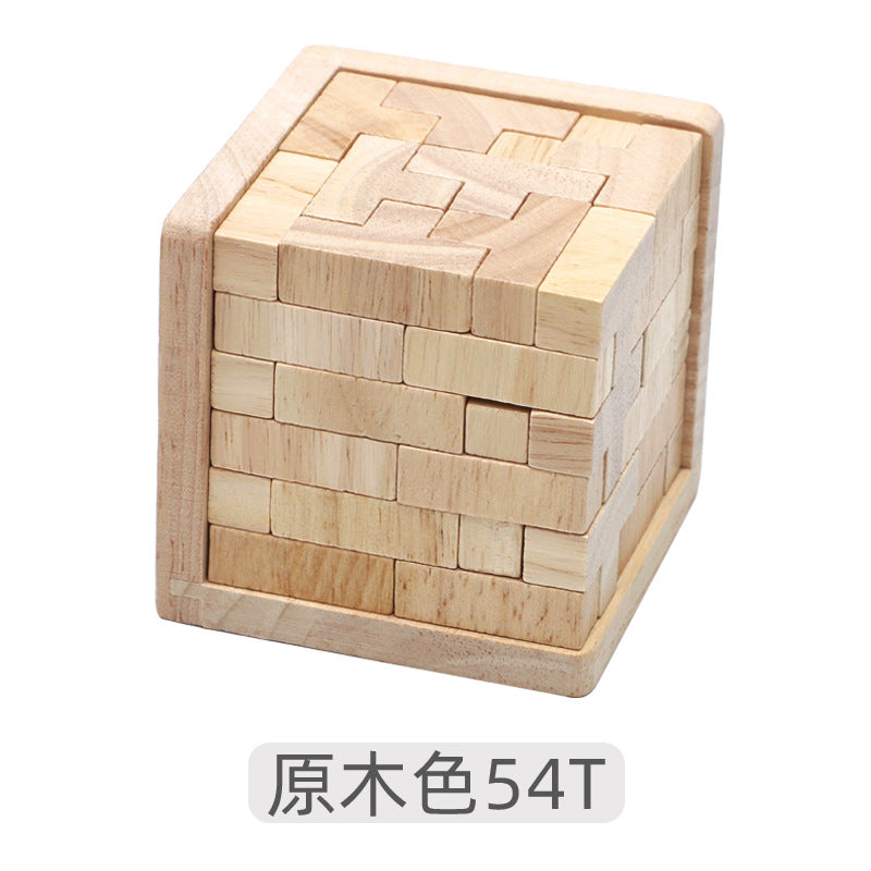 魔斗54T玩具54L古典积木孔明锁鲁班锁办公室减压趣味成人益智玩具Magic Battle 54T Toy 54L Classic Building Blocks: Kongming Puzzle, Lu Ban Puzzle – Fun and Stress-Relieving Adult Brain Teaser for the Office